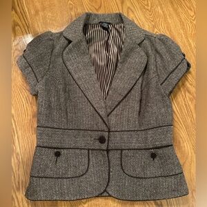 Maurices Brown Short Sleeve Jacket size medium